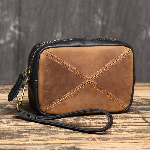 Herren leder handgelenktasche - leder,
