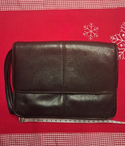 Echtes leder handgelenktasche - echtes,