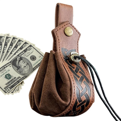 Handgelenktasche aus leder mit - leder,